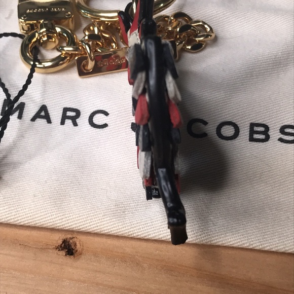 Marc Jacobs Year of the Rooster Leather Keychain Bag Charm with Gold Hardware - Picture 10 of 16